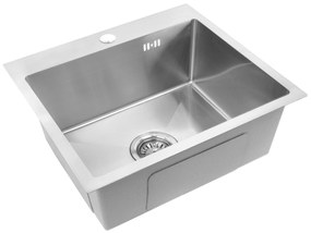 Rea Leo, 1-komorový oceľový drez 500x450x185 mm, oceľová, ZLE-06003