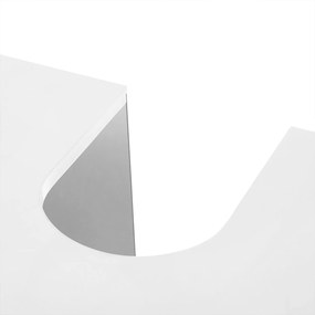 Kúpeľňová skrinka pod umývadlo, biela