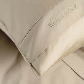 MAKOSATÉNOVÉ OBLIEČKY EVA MINGE ELEGANT1D 140X200 CM, 1 KS 70X80 CM BÉŽOVÉ