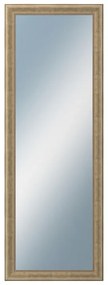 DANTIK - Zrkadlo v rámu, rozmer s rámom 50x140 cm z lišty KŘÍDLO malé strieborné patina (2775)