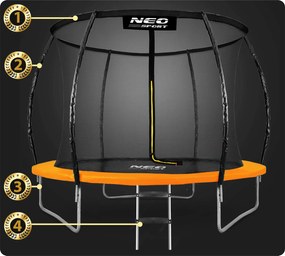 Detská záhradná trampolína 10ft/312cm Neo-Sport NS-10C201