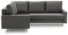 Rohová rozkladacia sedačka TEPIS, 224x75x172, monolith 20, ľavá