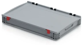 Plastová prepravka s vekom 600 x 400 x 90 mm