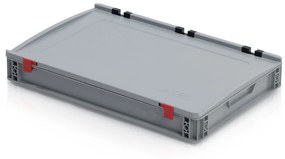 Plastová prepravka s vekom 600 x 400 x 90 mm