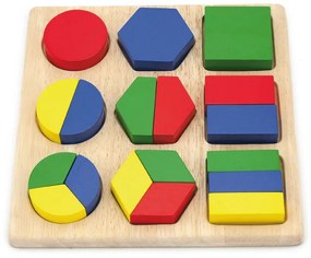 Viga Drevené puzzle - farby a tvary