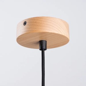 Sollux SL.1322 - Luster na lanku FANO 1xE27/15W/230V pr. 34 cm čierna