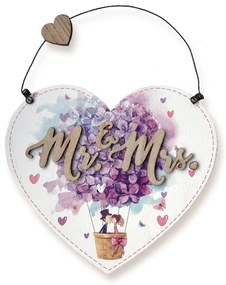 Nekupto Dřevěná cedulka Mr. a Mrs.