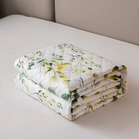 Prehoz na posteľ FLORAMA biely Rozmer: 170 x 210 cm