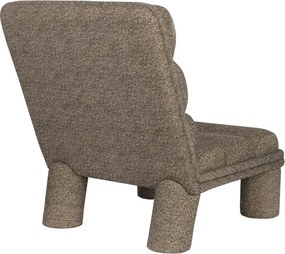 Taupe kreslo z textílie buklé Fern – Dutchbone
