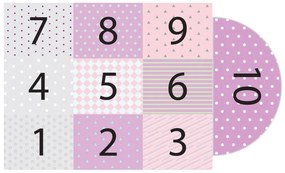Adhezívny vinylový detský koberec Ambiance Hopscotch Girly