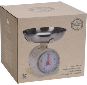 EH Kuchynská mechanická váha 5 kg, biela