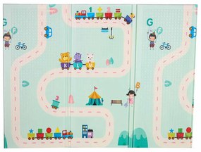 KIK Detská penová podložka Panda Street, obojstranná, 180 x 200 cm