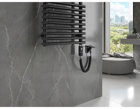 Mexen Akan, elektrické vykurovacie teleso 1080x500 mm + vykurovacia tyč 900 W, čierna, W121-1080-500-2900-70