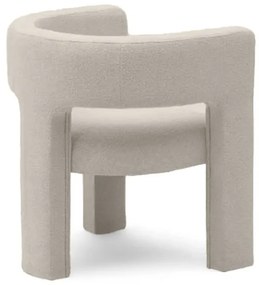 Béžovo-sivé dizajnové kreslo ALPAH E