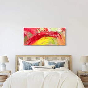 Obraz abstrakcie - maľba (120x50 cm)