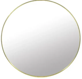 Zrkadlo 70 cm so zlatým rámom