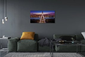 Obraz na plátne Warsaw panorama riečny most 100x50 cm