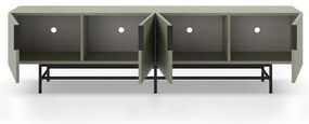Zelenosivý TV stolík 200x54,5 cm Eldia – Marckeric