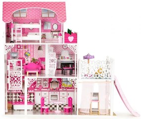 Eco Toys, Drevený domček s výťahom a šmýkačkou xxl