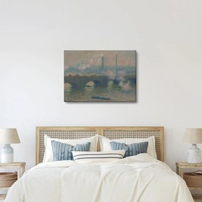 Obraz - Claude Monet, Waterloo Bridge, Gray Day, reprodukcia (70x50 cm)