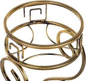 STOJAN NA KVETINÁČ DWIGHT 64X60X23 CM ZLATÁ