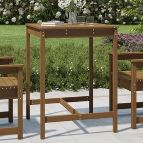Záhradný stolík medovohnedý 82,5x82,5x110 cm borovicový masív 824084