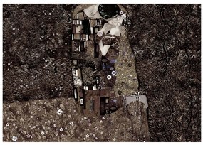Artgeist Fototapeta - Klimt inspiration - Recalling Tenderness Veľkosť: 196x140, Verzia: Samolepiaca