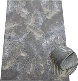 BE Koberec Esprit 3604 GREY – sivý obdĺžnikový Rozmer: 160x220 cm