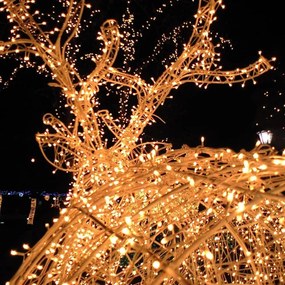 Dekoračné svetielka 192 LED biele