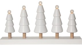 Biela vianočná svetelná dekorácia Skog – Star Trading