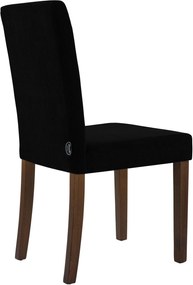 Sada 2 ks jedálenských stoličiek Ina látka cord, antik tmavá - čierna