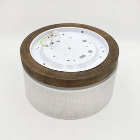 Brilagi - LED stropné svietidlo BELLADONNA 1xE27/15W/230V pr. 30 cm biele/dub or