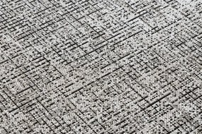 Koberec SIZAL FLOORLUX kruh 20401 Ramka strieborný/čierny