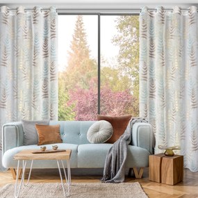 ZÁVES NA KRÚŽKOCH RUTI 140X250 CM LISTY