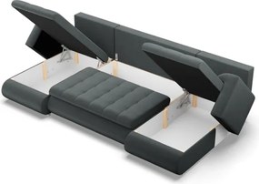 Sedacia súprava FORESTA ULL Kronos v tvare U tmavosivá