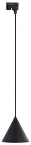 Luster na lanku do lištového systému CONO 1xE27/15W/230V čierna