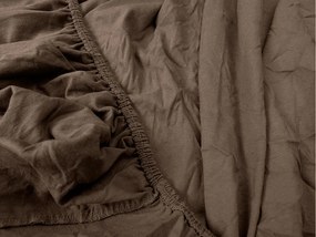 Jersey plachta s lycrou tmavohnedá 90 x 200 cm