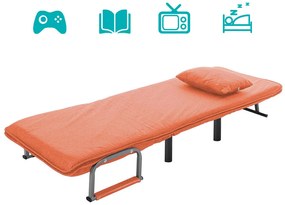 Kreslo a posteľ v jednom, rôzne farby- oranžová