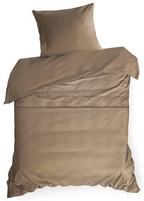 MAKOSATÉNOVÉ OBLIEČKY EVA MINGE ELEGANT1E 160X200 CM, 2 KS 70X80 CM SVETLOHNEDÉ