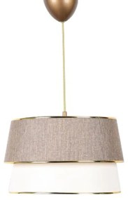 Závěsný lustr SH227 béžovo-krémový