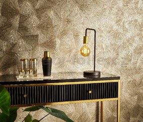 Vliesové tapety na stenu GMK 10219-20, rozmer 10,05 m x 0,53 m, štruktúrovaná stierka zlatá, Erismann