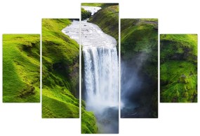 Obraz - Vodopád Skogafoss (150x105 cm)
