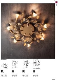 Redo 02-980 - Prisadený luster TIARA 5xE14/28W/230V