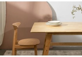 Jedálenský kaučukový stôl Lingo obdĺžnikový hnedý