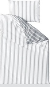 Povlečení z Renforcé bavlny CAPRIVI šedé knoflík Rozmer obliečky: 70 x 90 cm | 140 x 220 cm