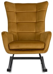 Kreslo ANTONIO hojdacie, béžová tkanina