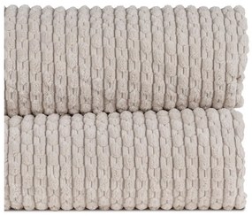 Béžový prešívaný pléd 230x260 cm – Ixia