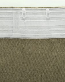 Záves BASIC s navliekacou riasiacou páskou 140x300 cm svetlohnedý 1 ks.