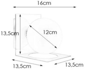 Markslöjd 108085 - Kúpeľňové nástenné svietidlo ZENIT 1xG9/18W/230V IP44