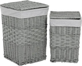 Set dvoch košov na prádlo sivý PRN2016 GREY (2 ks)
